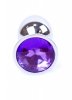 Korek analny z diamentem Jewellery Silver PLUG- Purple